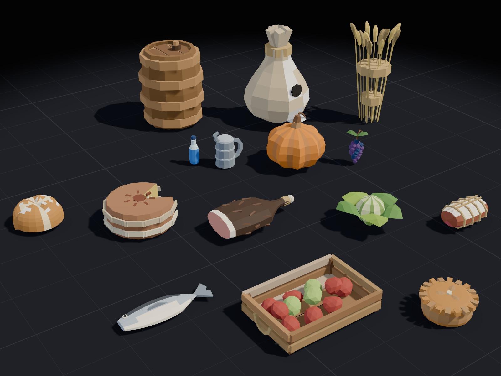 Some of the Food & Market models