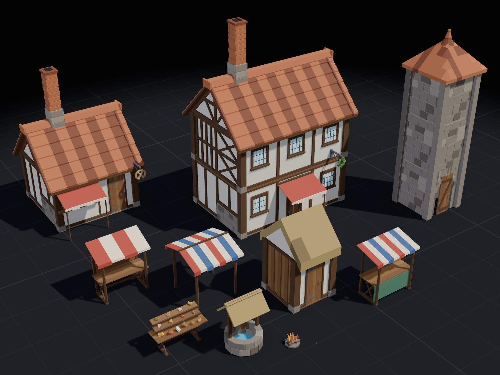 Some of the Village Builder models